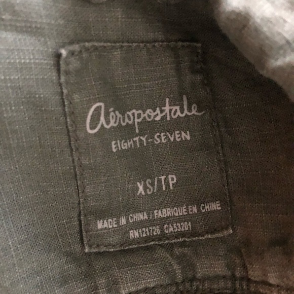 Olive Green Sweater Button up - Picture 4 of 4